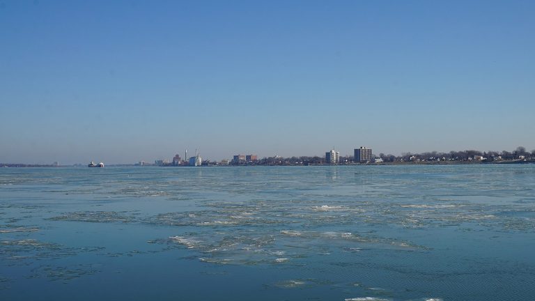 Detroit River in December