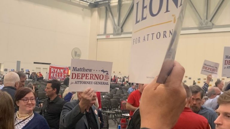 GOP Convention April 2022 DePerno Ryan Kelley Tom Leonard