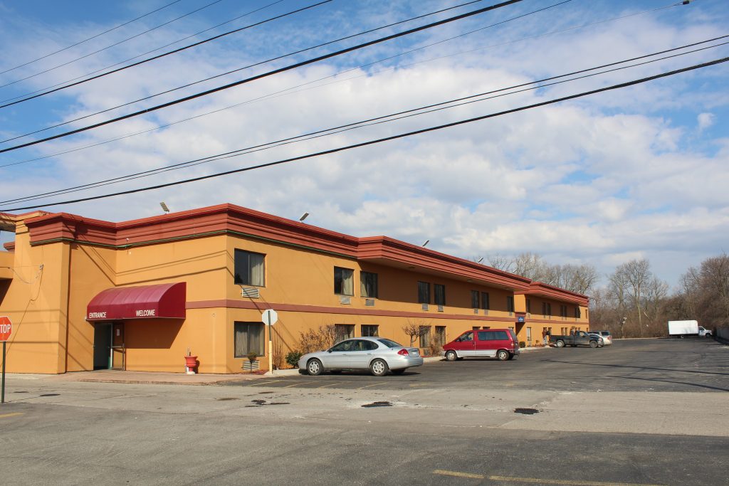 A Dearborn hotel that is temporarily housing Afghans.