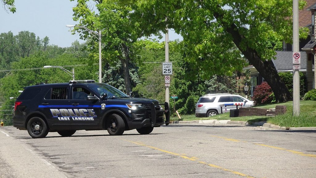 Police vehicle East Lansing Michigan