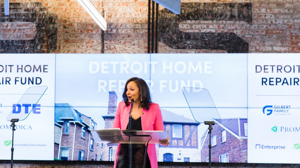 detroit home repair fund presser mary sheffield