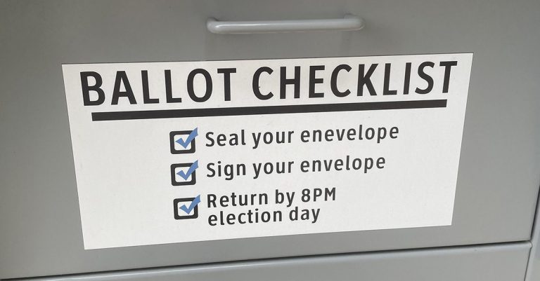 absentee ballot checklist