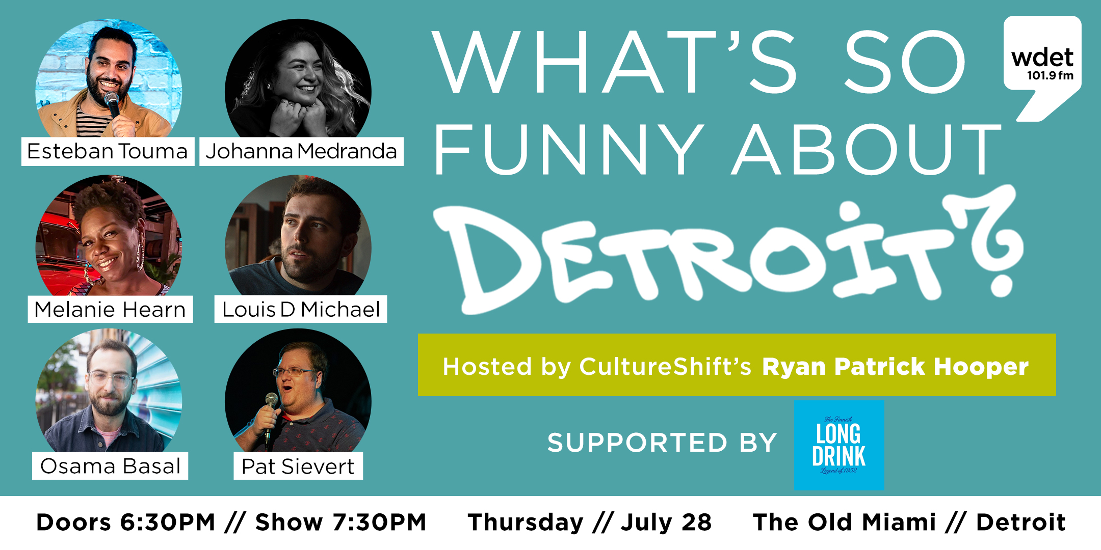 WDET comedy showcase July 2022