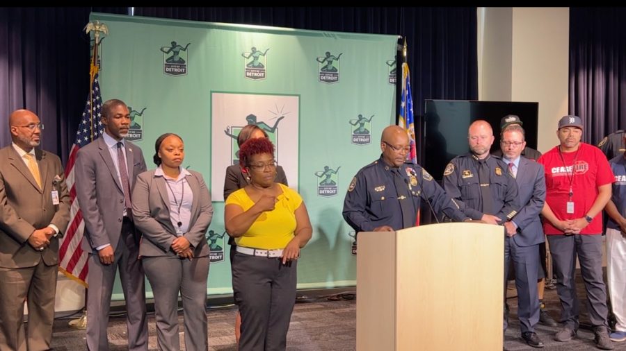 Detroit Police Department press conference addressing the shooting that left 2 dead, 6 injured on Detroit's west side.