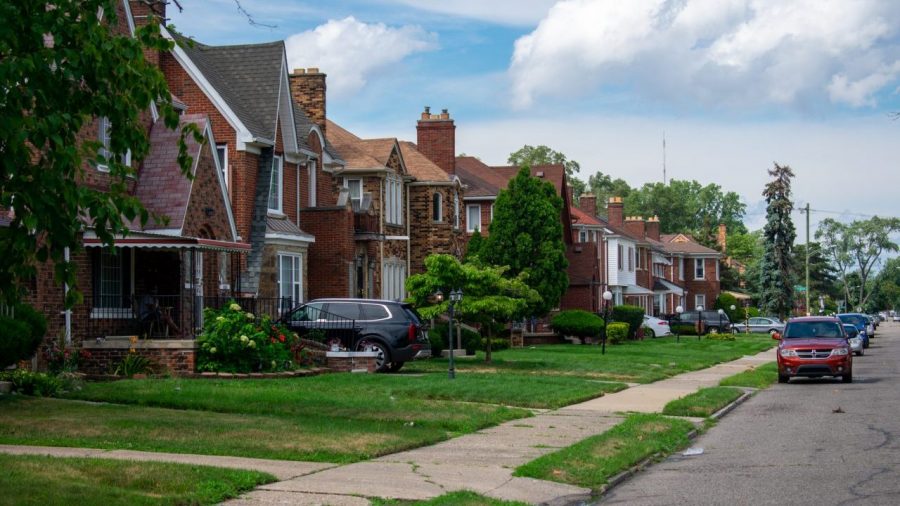 Houses in Detroit's Live6 neighborhood.