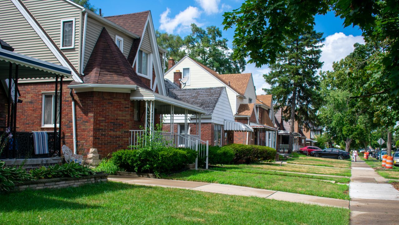 Houses in Detroit's Live6 neighborhood.