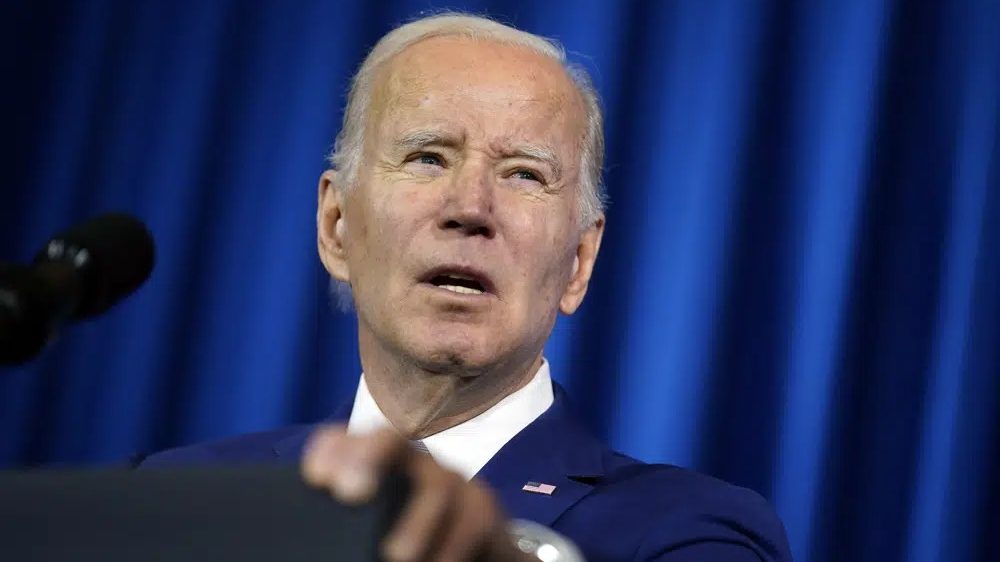 FILE - President Joe Biden speaks at the White House Conservation in Action Summit at the Department of the Interior, March 21, 2023, in Washington. AP Photo/Evan Vucci, File)