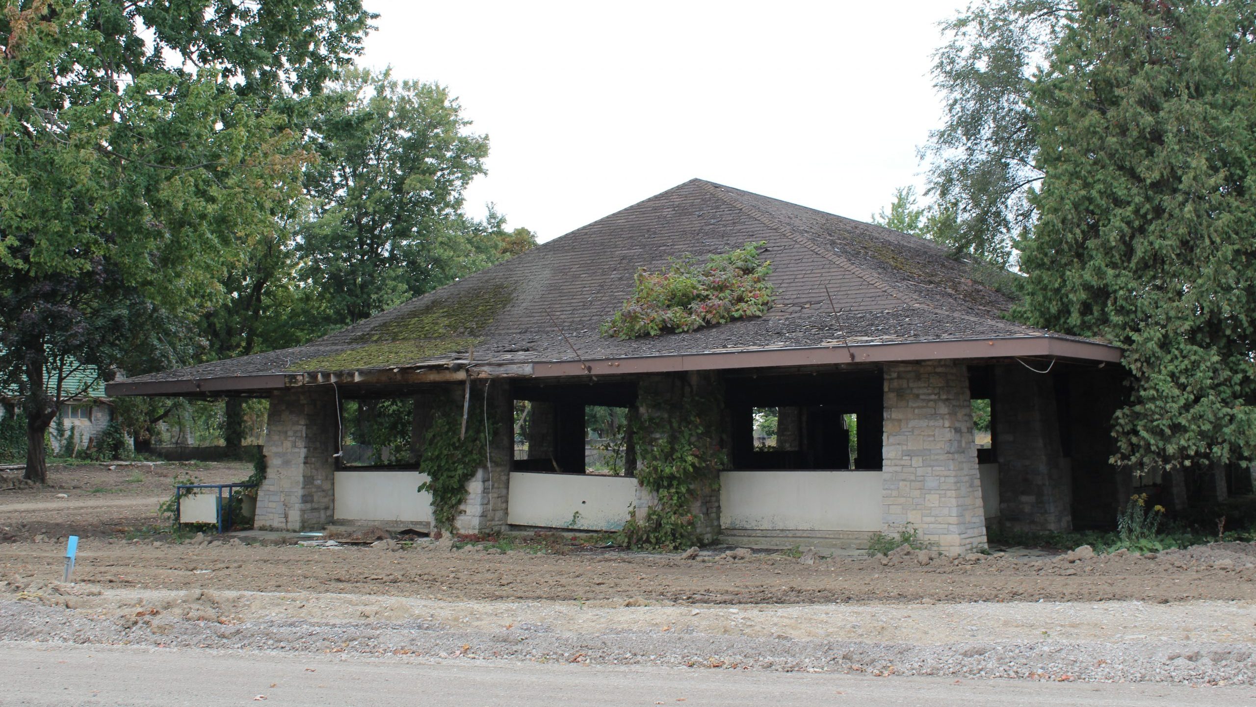 The former bumper car house on Boblo Island.