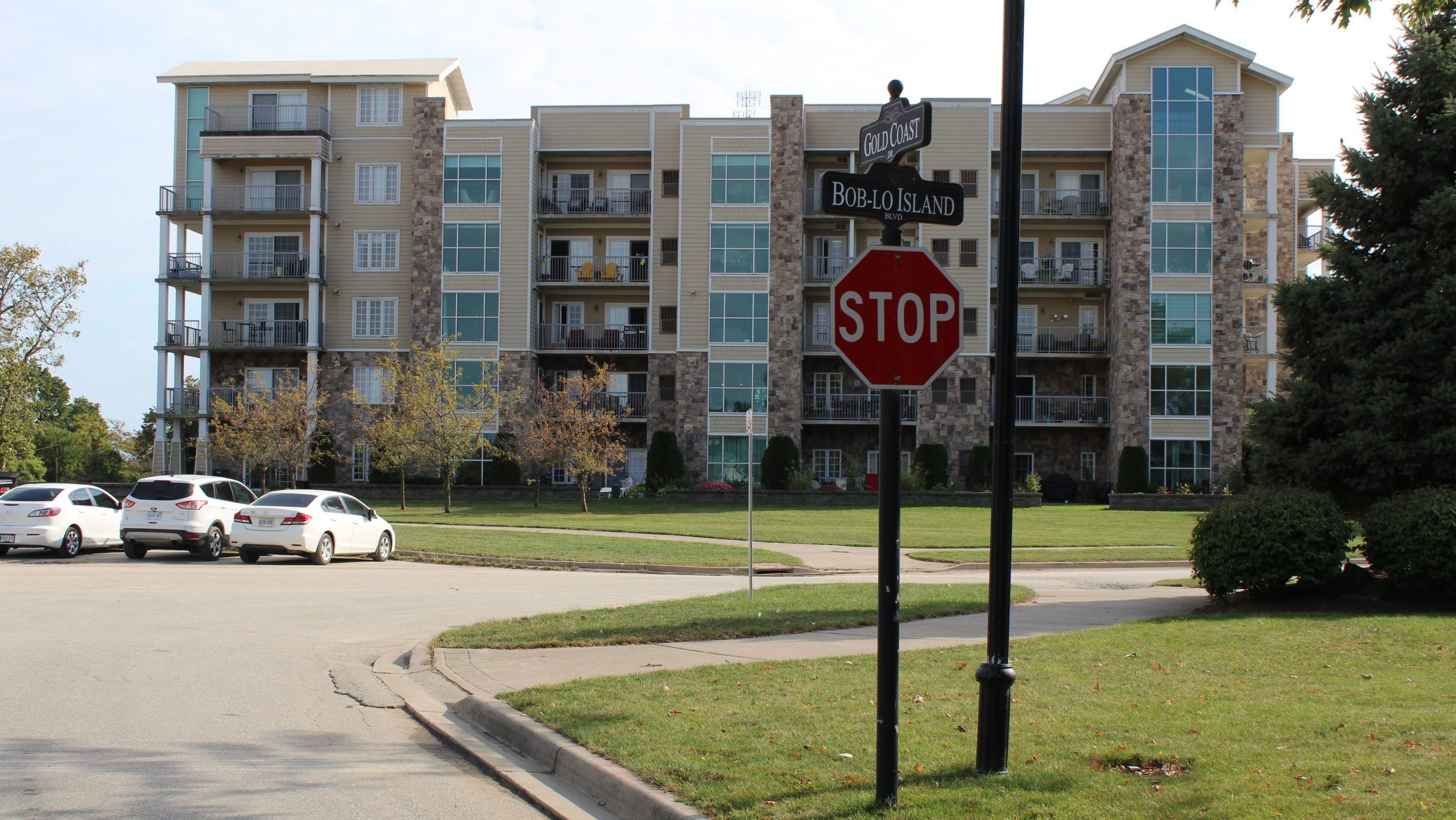 The condos on Boblo Island.