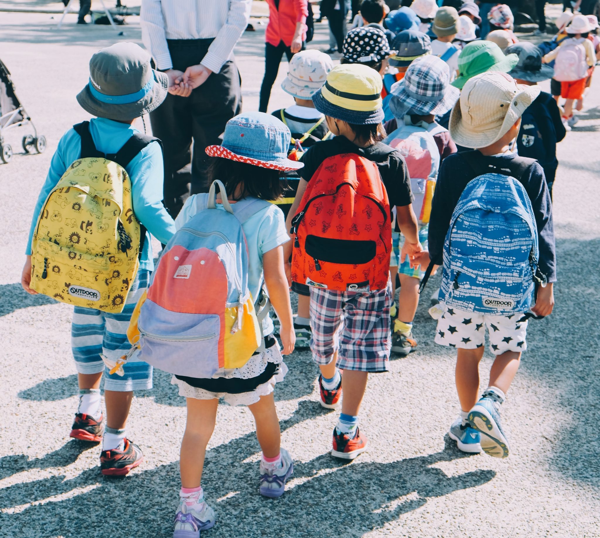 A stock photo of elementary school students.