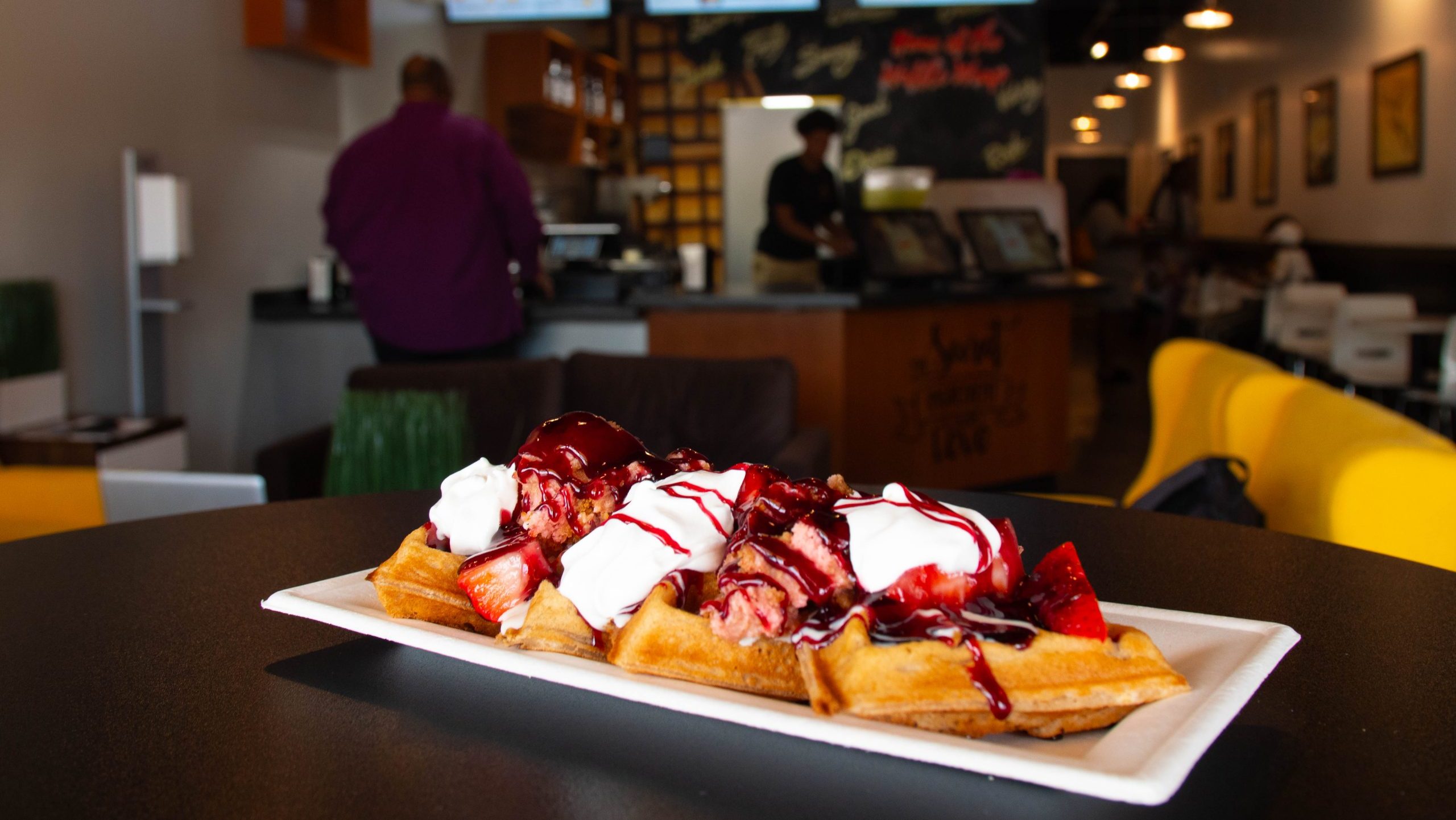 Very Berry Waffle at Waffle Cafe Detroit on June 7, 2023.