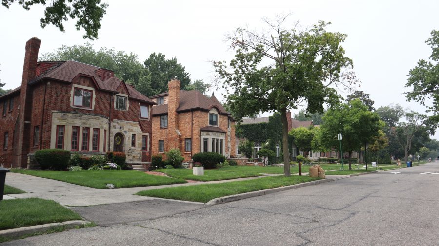 Homes at the University District in Detroit, Mich.