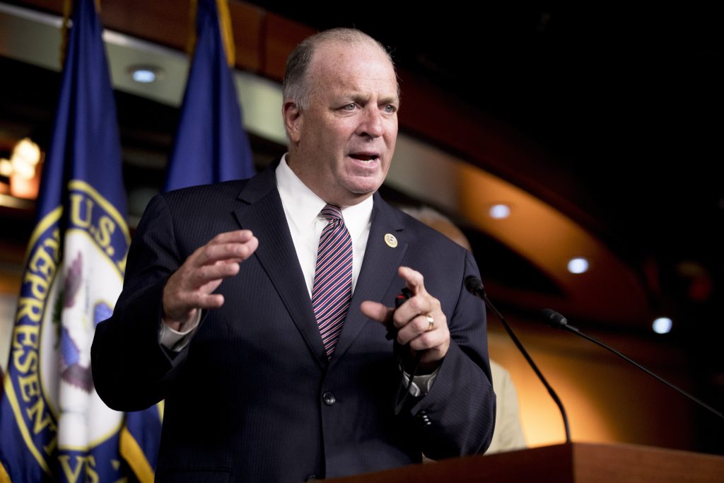 FILE - U.S. Rep. Dan Kildee, D-Mich., speaks at a news conference on Capitol Hill in Washington, July 24, 2020. Kildee announced Thursday, Nov. 16, 2023, that he would be retiring next year after the end of his sixth term.