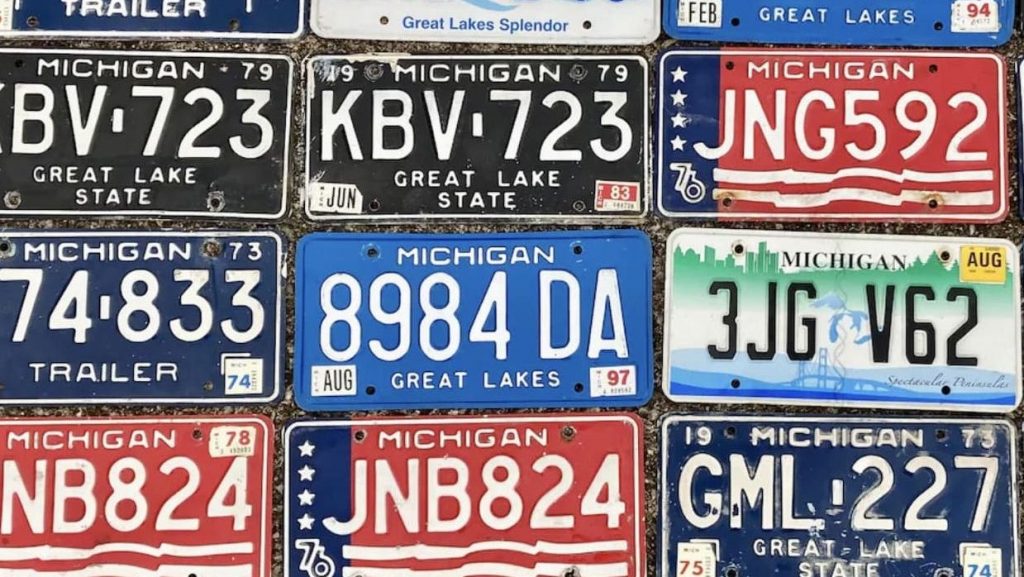 The three legacy plates will replicate ones used during specific time frames, including a red, white and blue plate issued in 1976 for the U.S. Bicentennial, a black plate issued from 1979 to 1983, and a blue plate issued from 1983 to 2007.