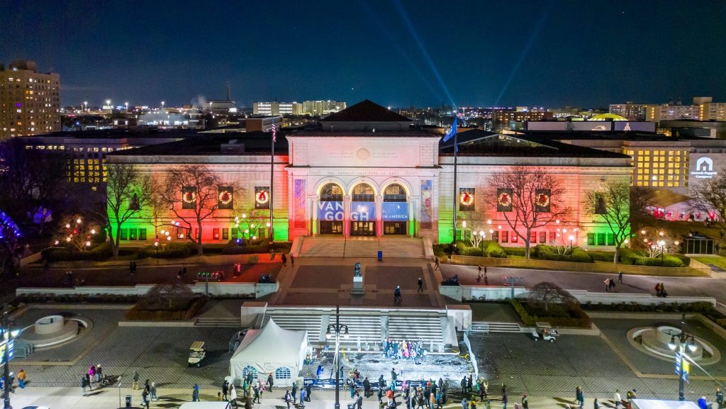 The Detroit Institute of Arts on Noel Night.