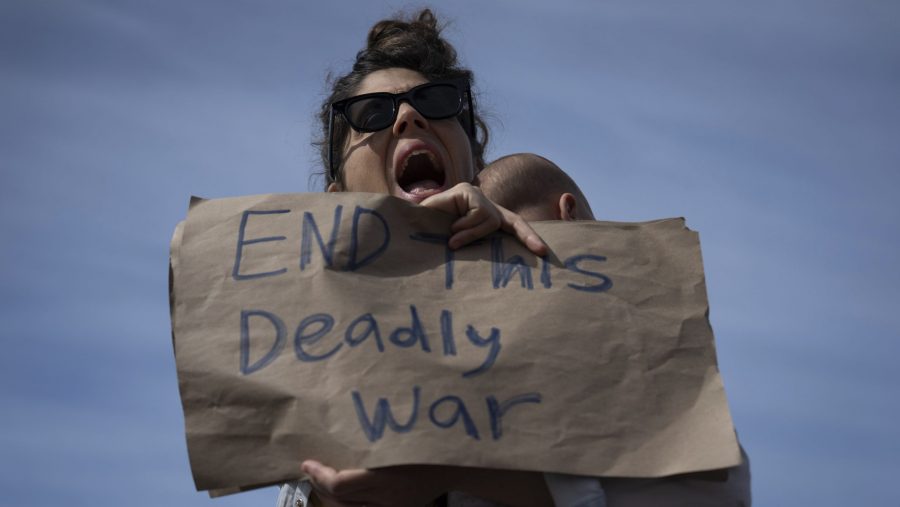 Israelis demonstrate to demand the release of the hostages from Hamas captivity in the Gaza Strip, during a protest outside of the U.S. Embassy Branch Office in Tel Aviv, Israel, Friday, March 1, 2024.