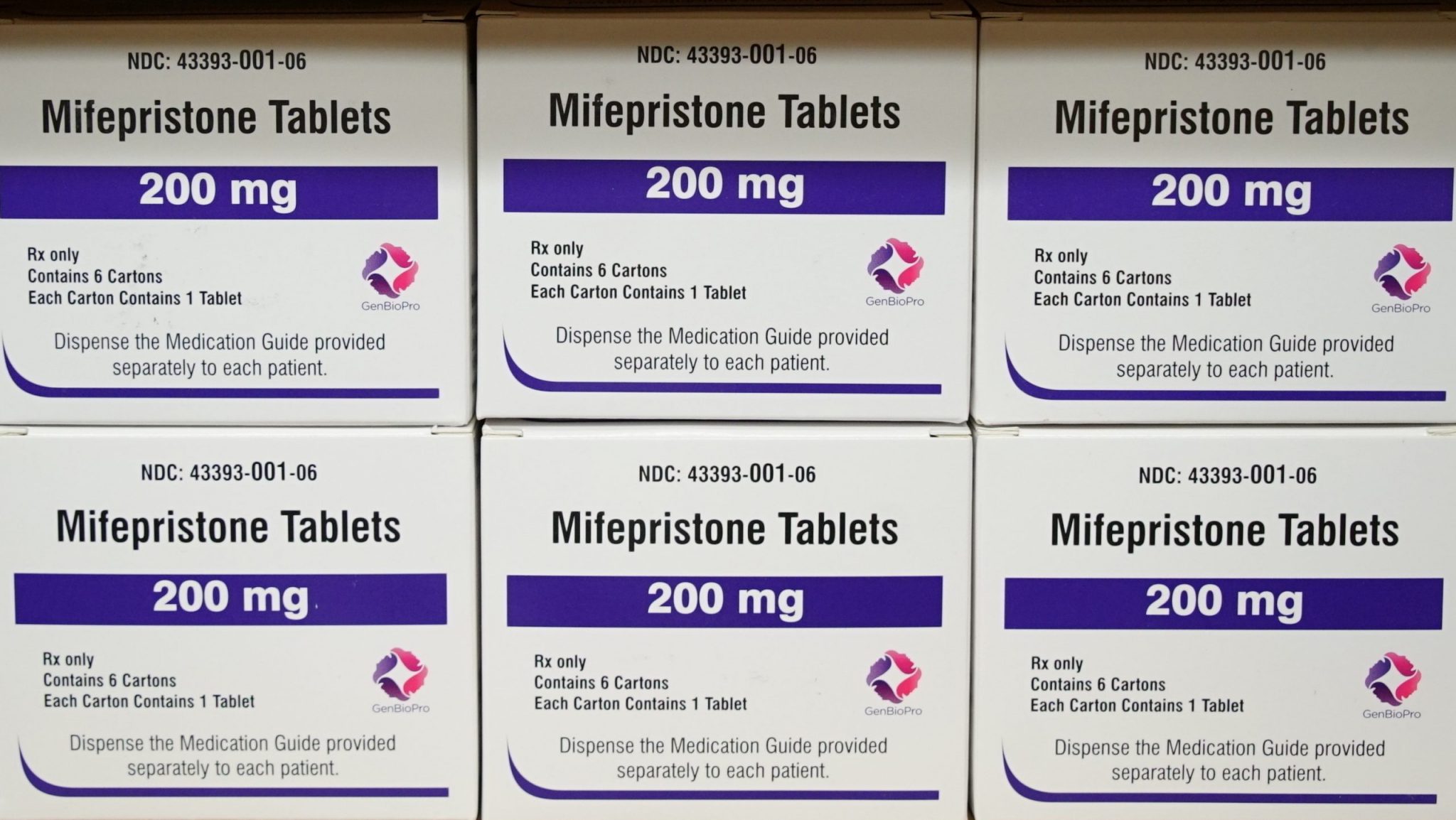 FILE - Boxes of the drug mifepristone sit on a shelf at the West Alabama Women's Center in Tuscaloosa, Ala., on March 16, 2022.