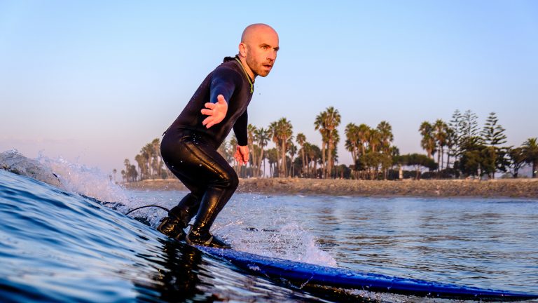 Christophe Zajac-Denek surfing.