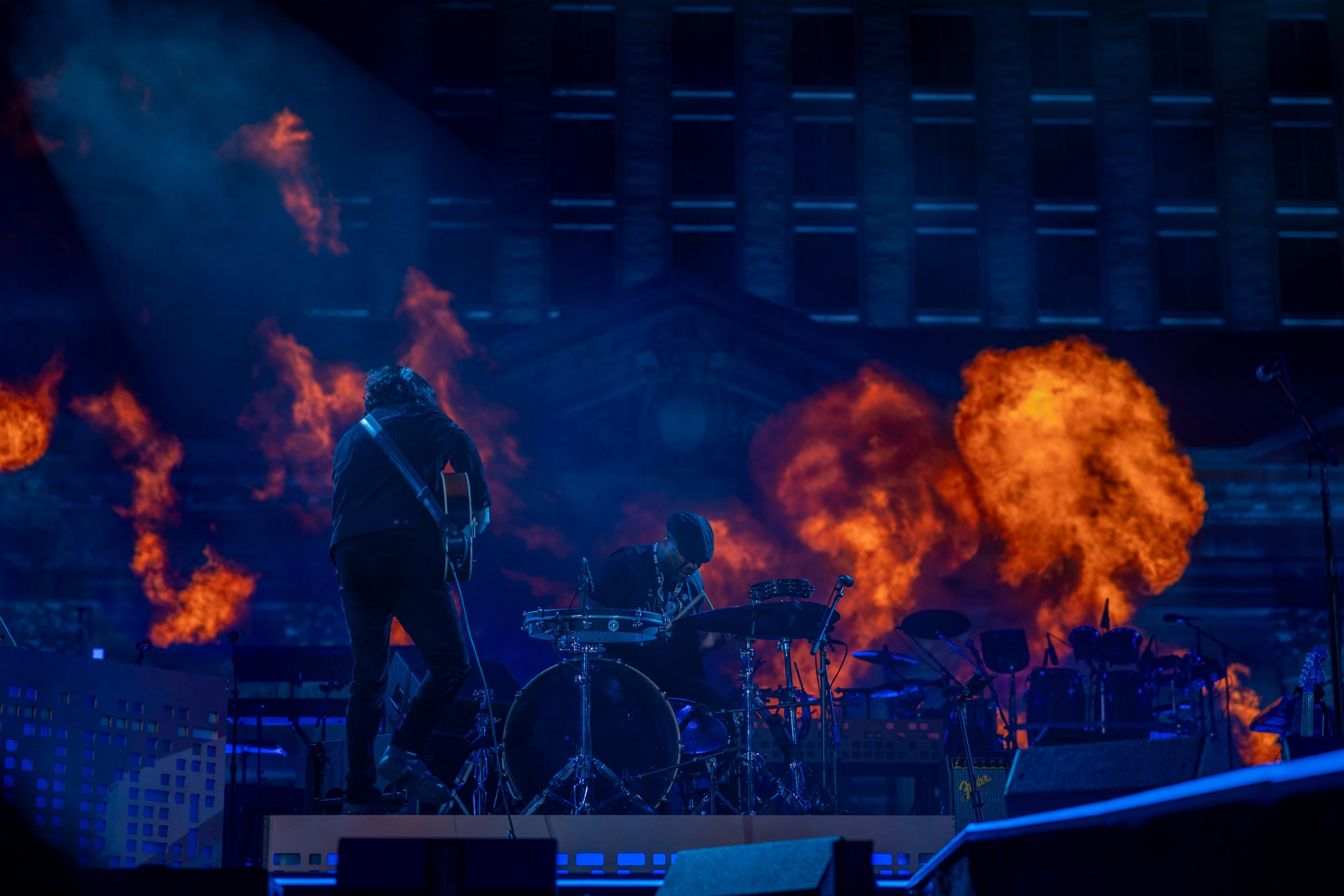 Jack White performs at the Michigan Central grand reopening concert on Thursday, June 6, 2024.