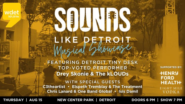 Sounds Like Detroit musical showcase, August 15 at New Center Park