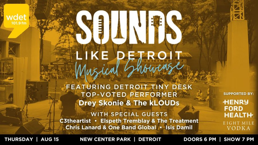 Sounds Like Detroit musical showcase, August 15 at New Center Park