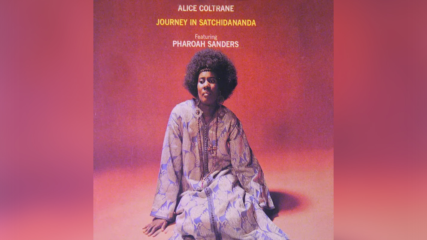 Cover art to Alice Coltrane's 1971 album "Journey in Satchidananda."