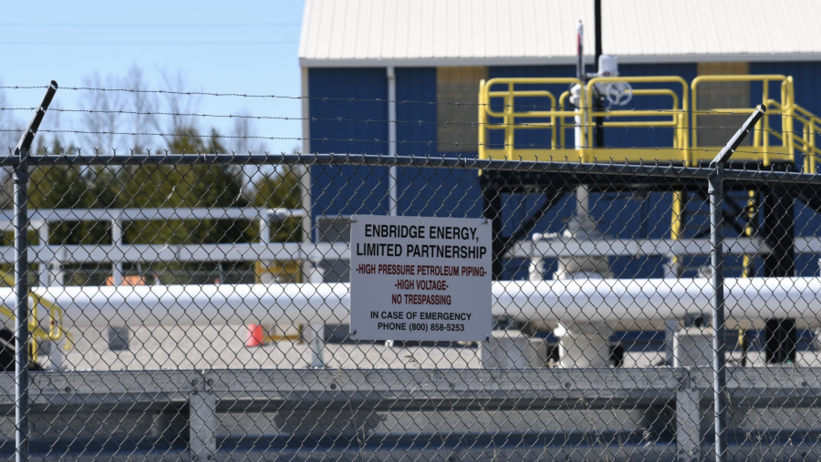 Enbridge Energy Line 5 pumping facility near Mackinaw City, Mich.