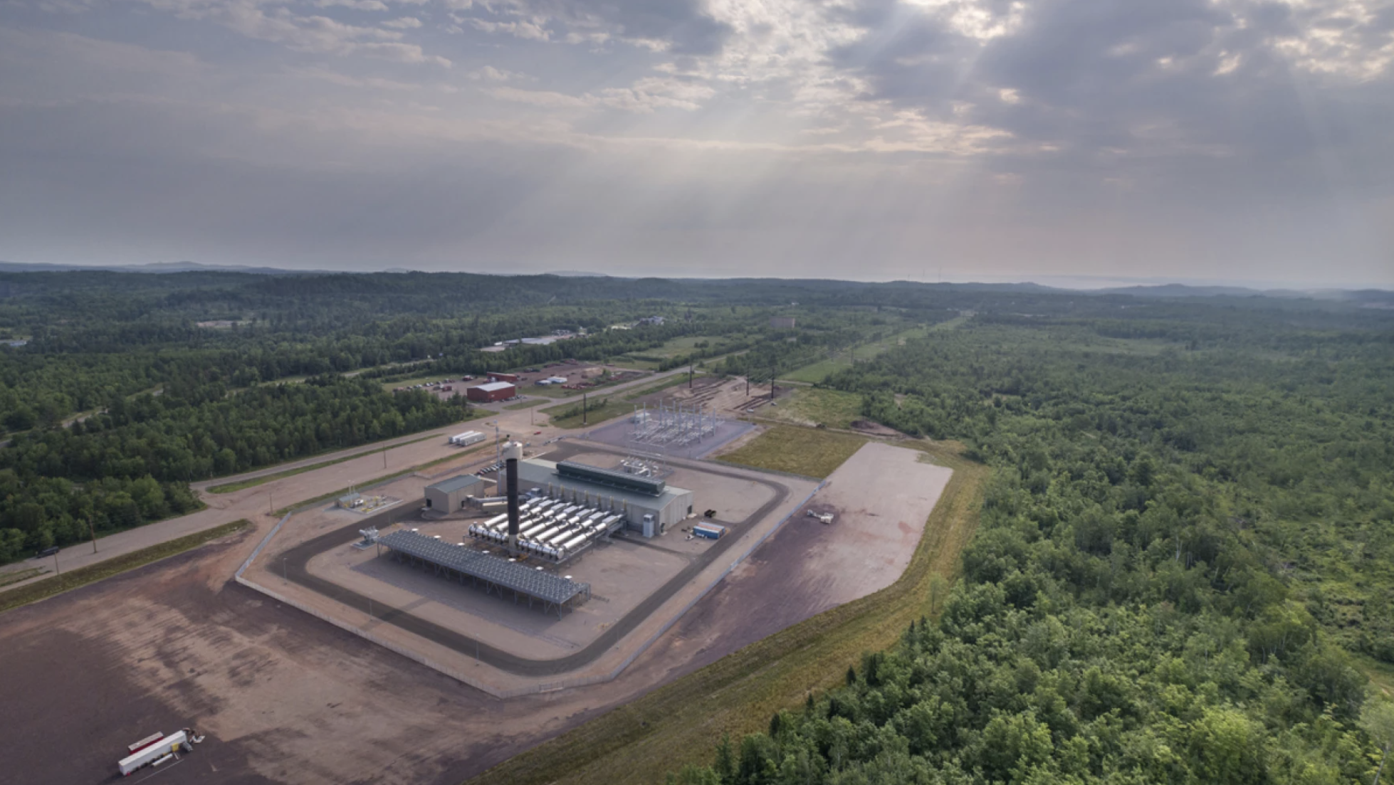 The Upper Michigan Energy Resources Corp.'s natural gas station in Negaunee Township, which came online in 2019.