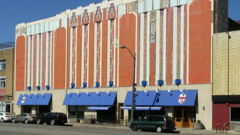 An exterior view of the Majestic Theatre in Detroit.