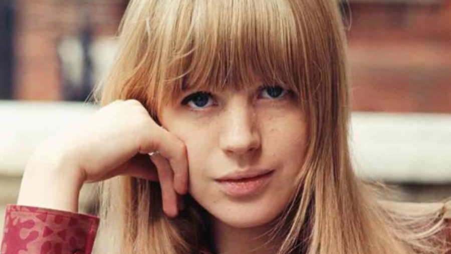 British actress and singer Marianne Faithfull.