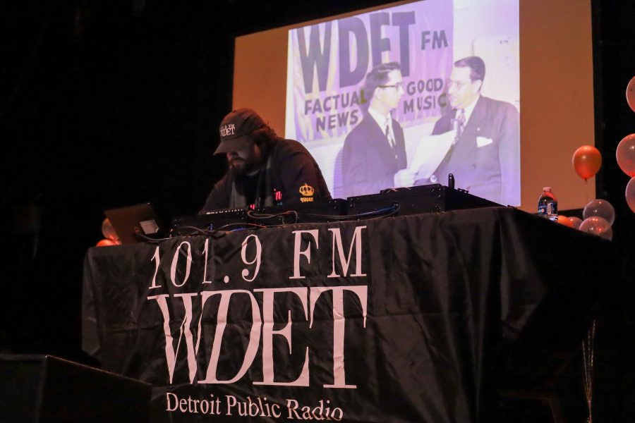WDET's Ryan Patrick Hooper provided the soundtrack for the station's 75th anniversary wrap party.