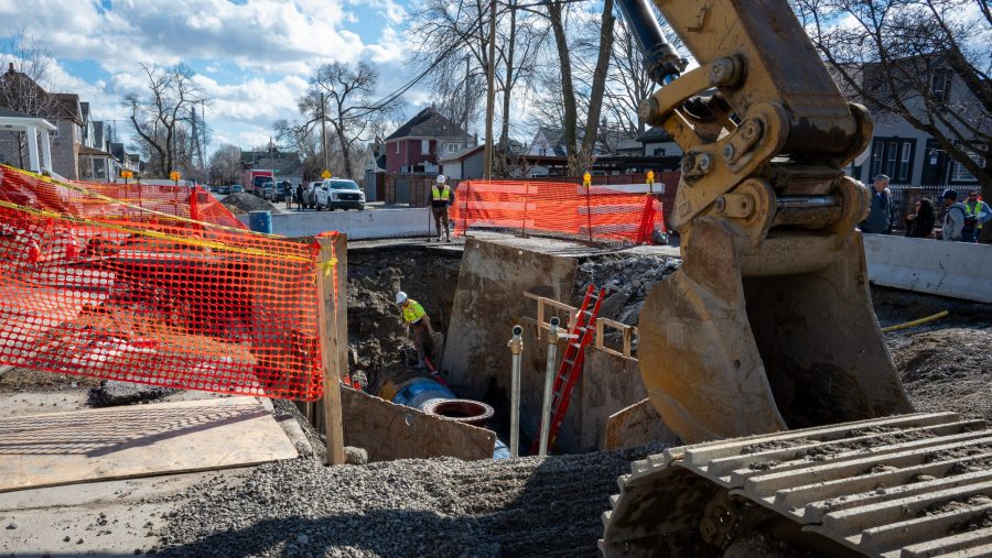 Crews continue to work on the water main break in Southwest Detroit.