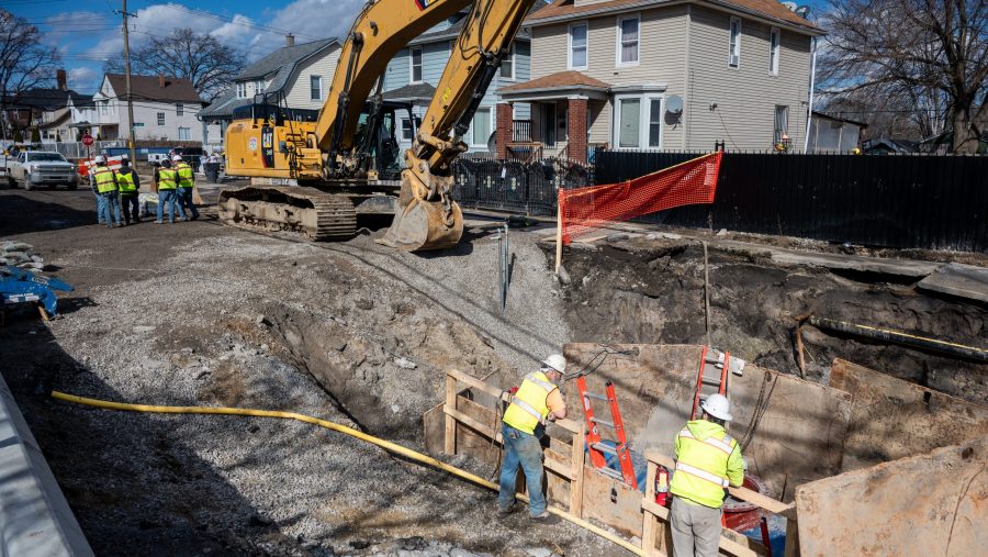 Crews continue to work on the water main break in Southwest Detroit.