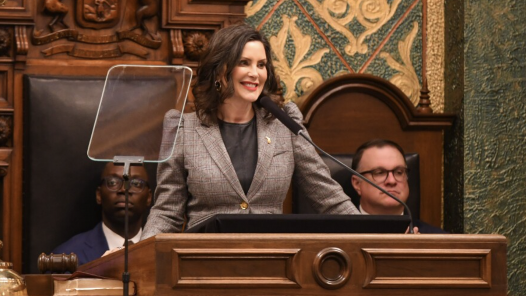 Gov. Gretchen Whitmer delivers her 2025 State of the State address.