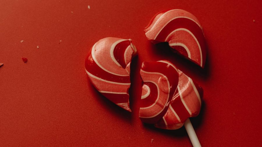a broken heart lollipop