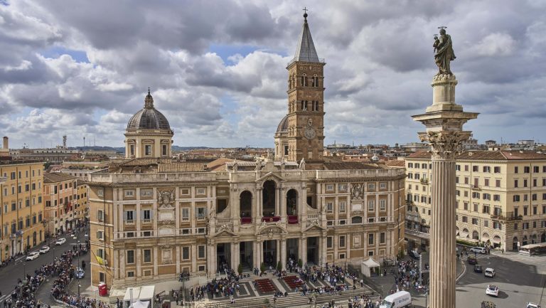 Exterior of St. Mary Major Basilica in Rome