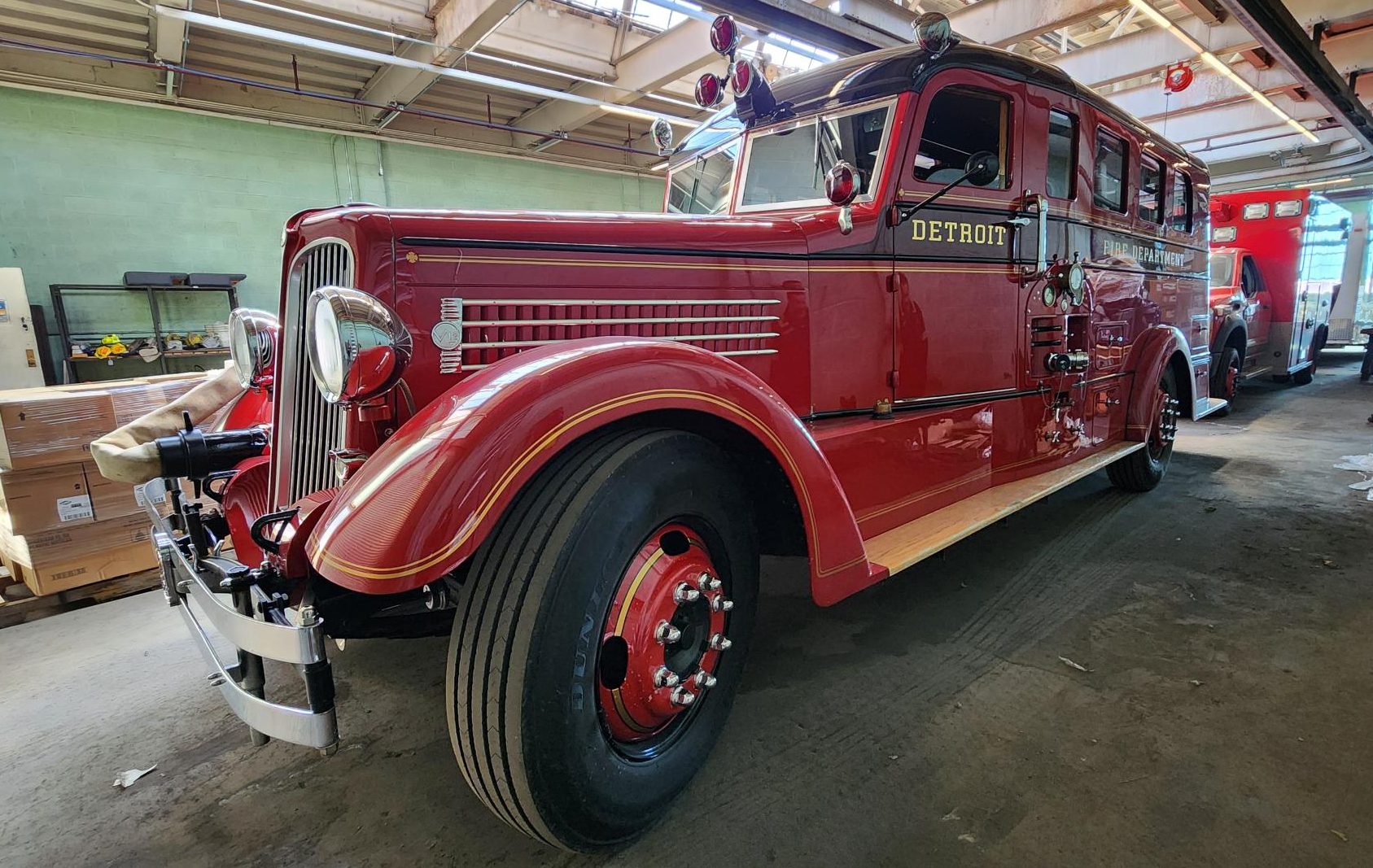 The sedan was completely rebuilt inside, while retaining it's vintage exterior.
