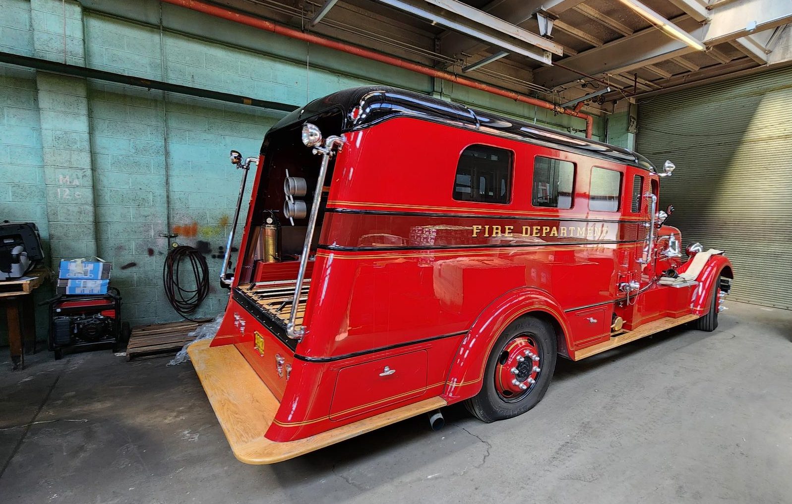 The Detroit Firemen's Fund Association restored a 1937 Seagrave safety sedan into a hearse for fallen firefighters.