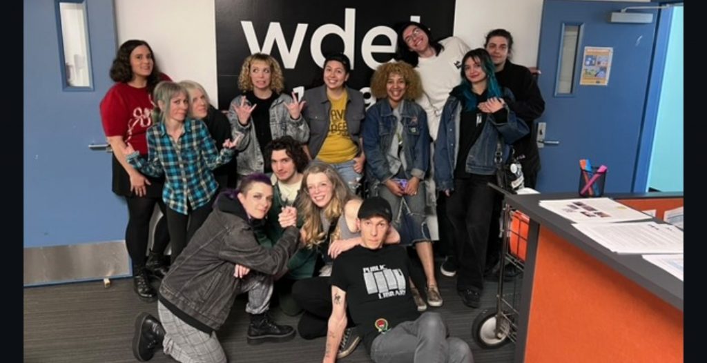 Members of bands performing at Spring Stunr Fest who appeared on MI Local at WDET Studios.