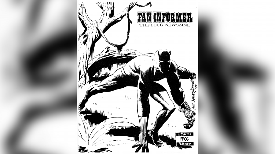 Black Panther, drawn by artist and Detroiter Arvell Jones.