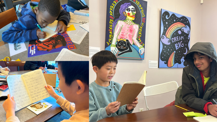 Students practice poetry and reading at Dzanc House in Ypsilanti.