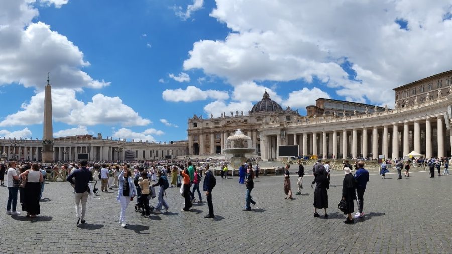 Scenes from St. Peter's Basilica at the Vatican ahead of the announcement of Pope Francis' successor.
