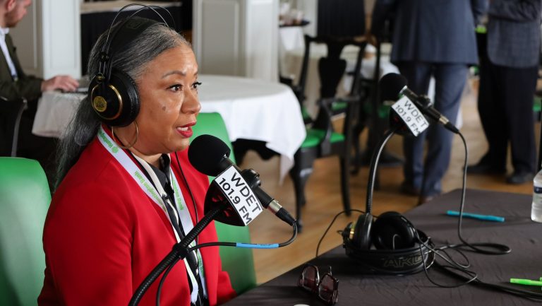 Regine Beauboeuf, As President and CEO at American Roads, joins The Metro at the 2025 Mackinac Policy Conference on Mackinac Island.