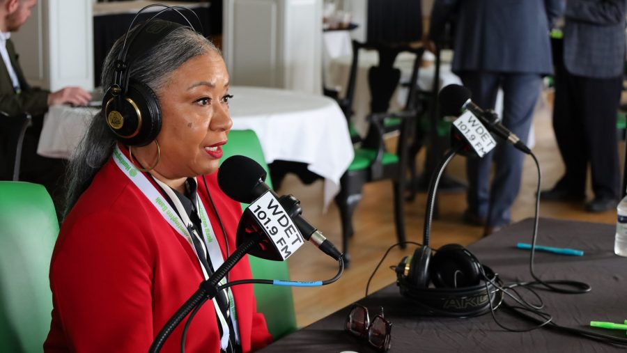 Regine Beauboeuf, As President and CEO at American Roads, joins The Metro at the 2025 Mackinac Policy Conference on Mackinac Island.