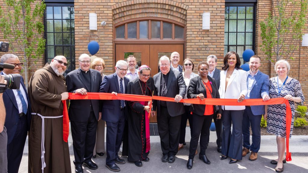 A ribbon cutting ceremony was held Wednesday, May 7, 2025 for the new affordable housing complex, The Residences at St. Matthew.