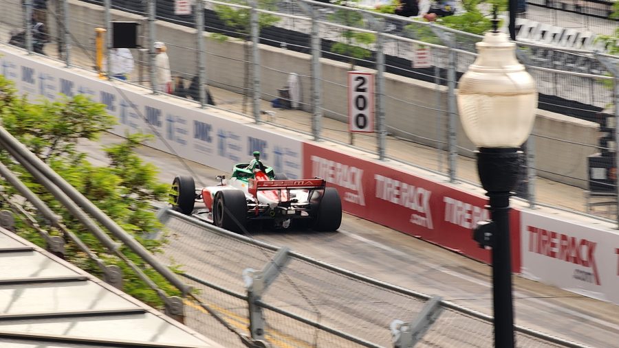 Calum Ilott brakes for turn 8 in his PREMA Racing car.