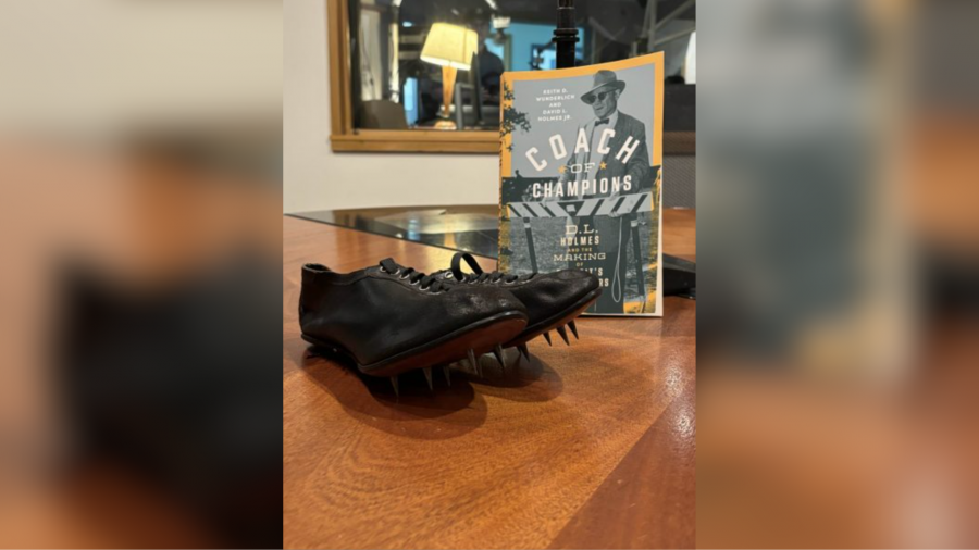 The shoes DL Holmes would have his track team running in.