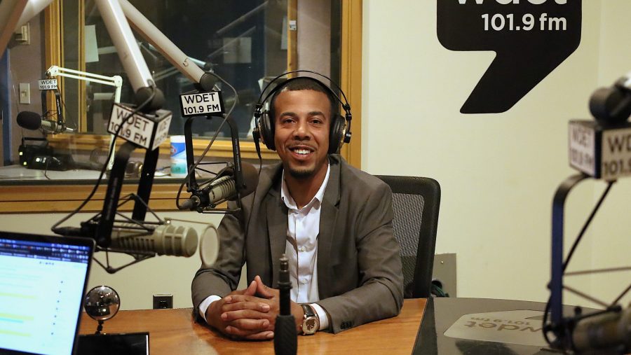 Detroit mayoral candidate Jonathan Barlow appears on "The Metro" at WDET Studios, June 24, 2025.