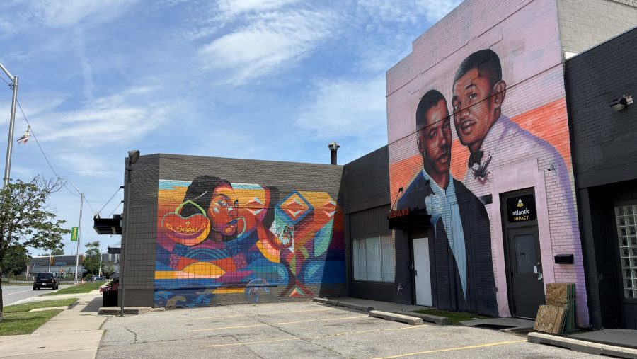 Public murals in Detroit's North End neighborhood.