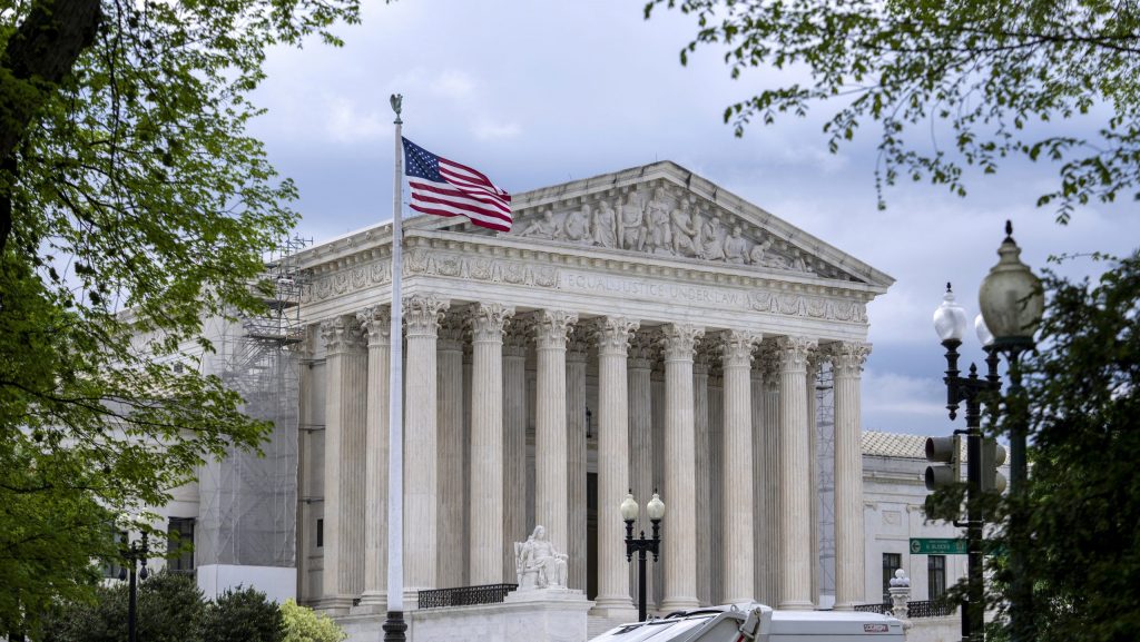FILE - Supreme Court is seen on Capitol Hill in Washington, April 25, 2024.